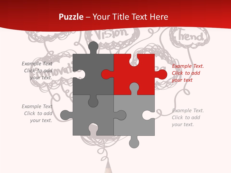 A Pencil With A Bunch Of Speech Bubbles On It PowerPoint Template