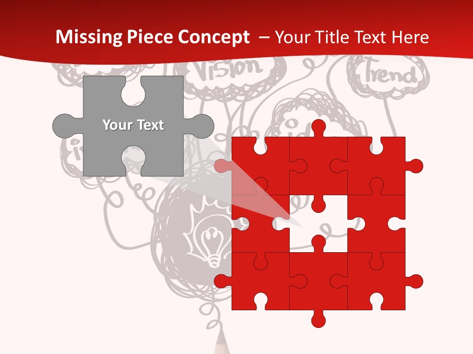 A Pencil With A Bunch Of Speech Bubbles On It PowerPoint Template