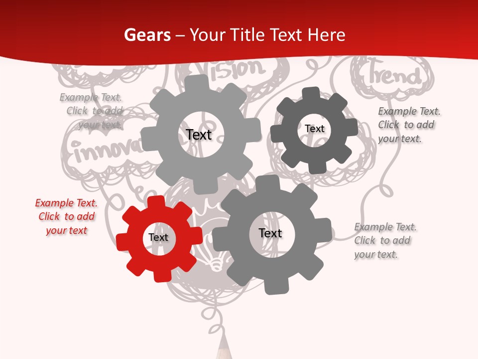 A Pencil With A Bunch Of Speech Bubbles On It PowerPoint Template