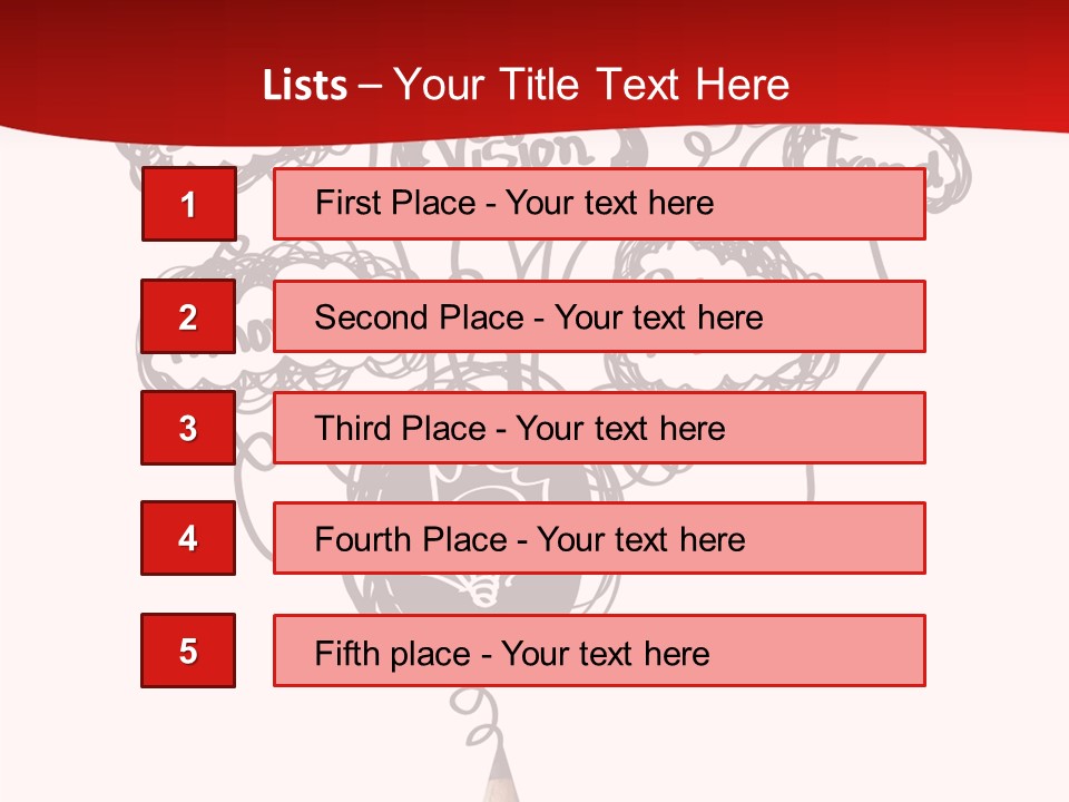 A Pencil With A Bunch Of Speech Bubbles On It PowerPoint Template
