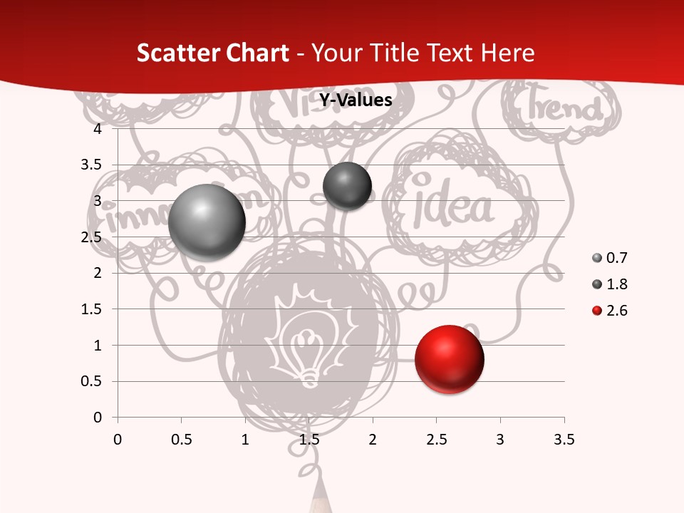 A Pencil With A Bunch Of Speech Bubbles On It PowerPoint Template