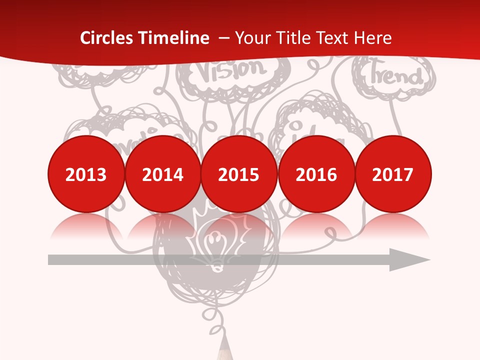 A Pencil With A Bunch Of Speech Bubbles On It PowerPoint Template