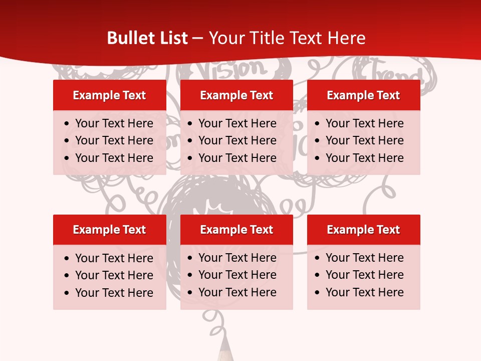 A Pencil With A Bunch Of Speech Bubbles On It PowerPoint Template