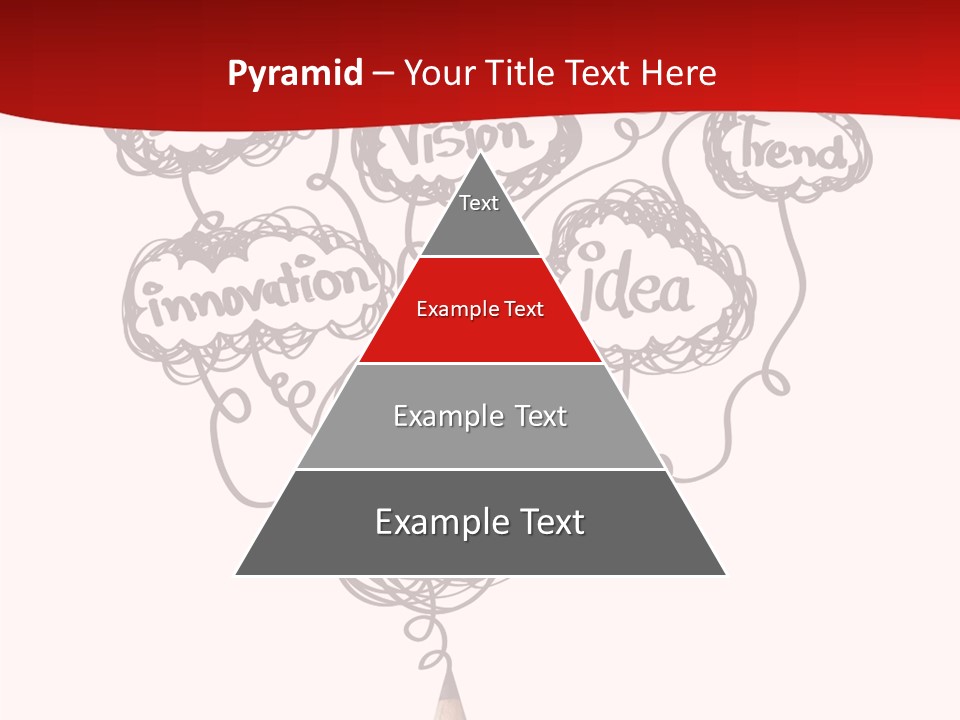 A Pencil With A Bunch Of Speech Bubbles On It PowerPoint Template
