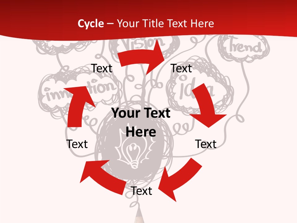 A Pencil With A Bunch Of Speech Bubbles On It PowerPoint Template