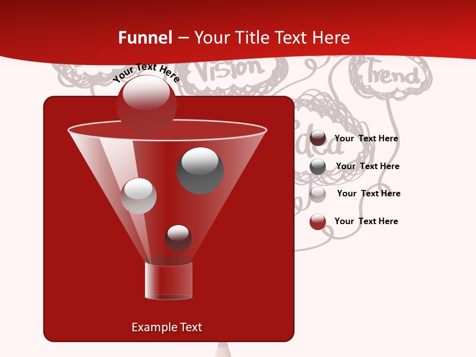 A Pencil With A Bunch Of Speech Bubbles On It PowerPoint Template