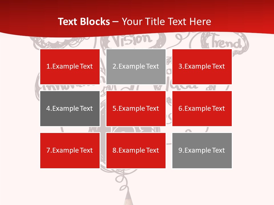 A Pencil With A Bunch Of Speech Bubbles On It PowerPoint Template