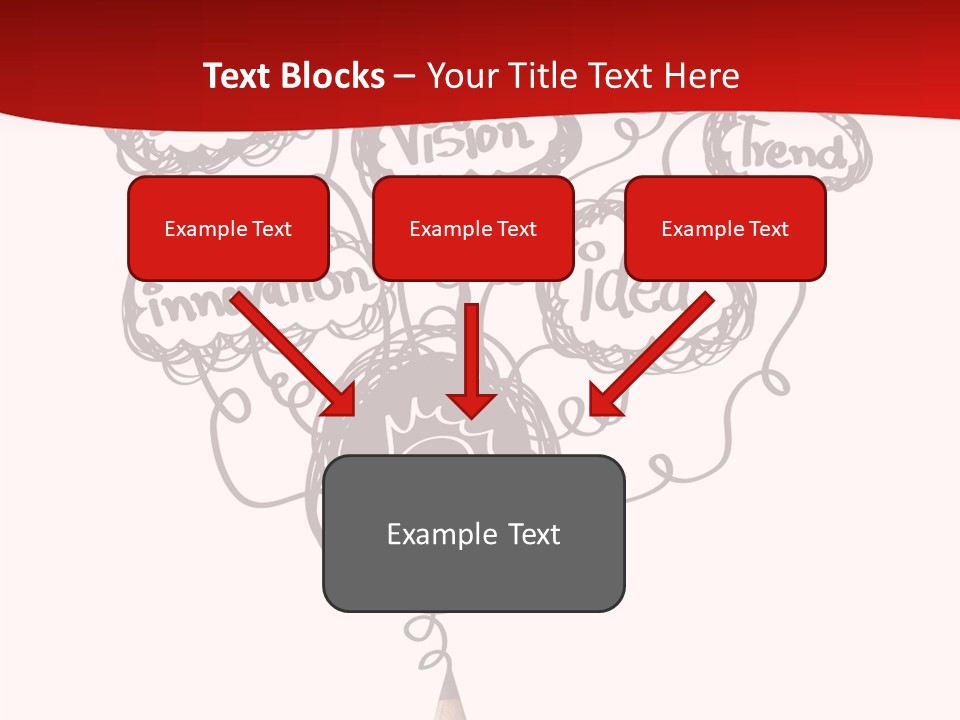 A Pencil With A Bunch Of Speech Bubbles On It PowerPoint Template