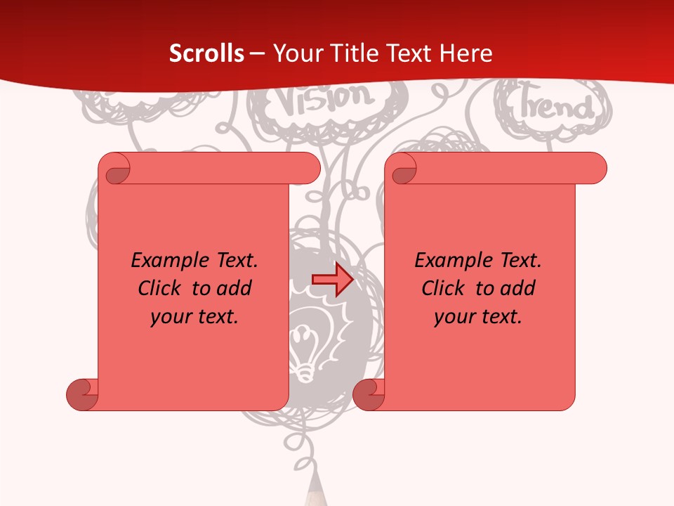 A Pencil With A Bunch Of Speech Bubbles On It PowerPoint Template