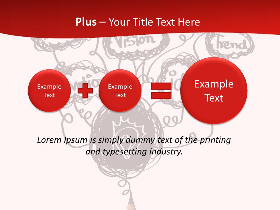 A Pencil With A Bunch Of Speech Bubbles On It PowerPoint Template