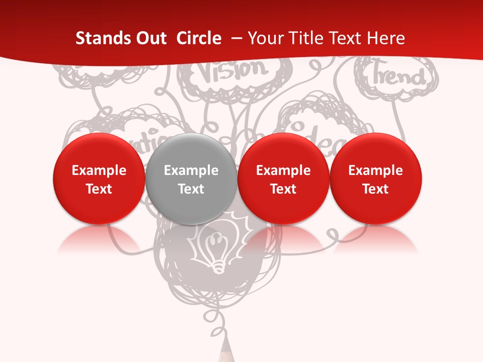 A Pencil With A Bunch Of Speech Bubbles On It PowerPoint Template