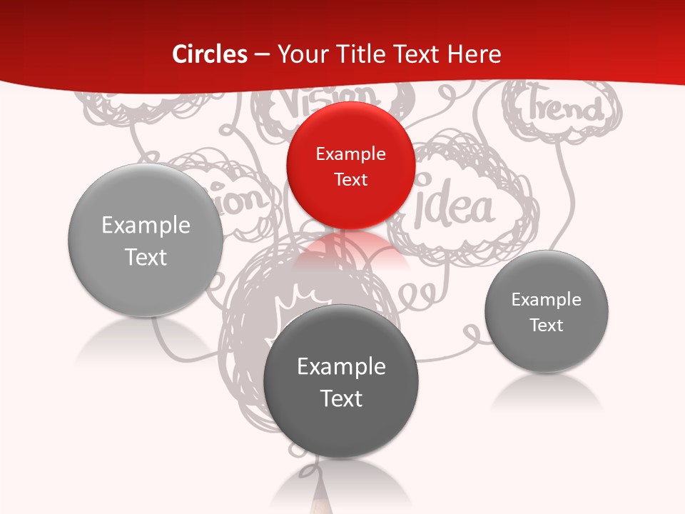 A Pencil With A Bunch Of Speech Bubbles On It PowerPoint Template