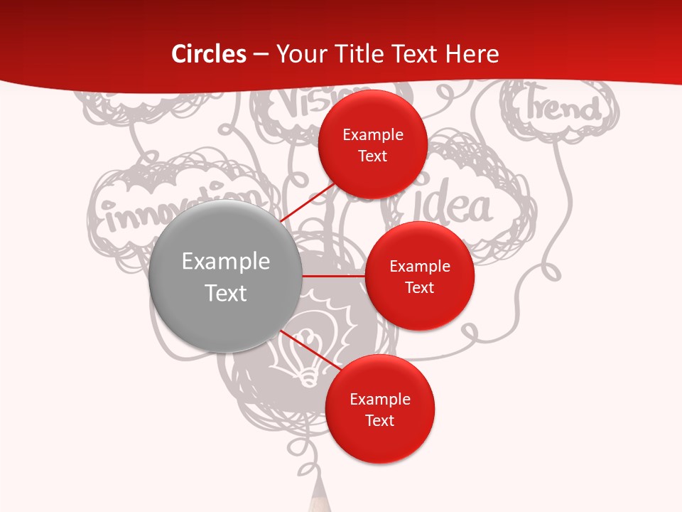 A Pencil With A Bunch Of Speech Bubbles On It PowerPoint Template