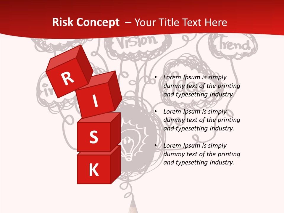 A Pencil With A Bunch Of Speech Bubbles On It PowerPoint Template