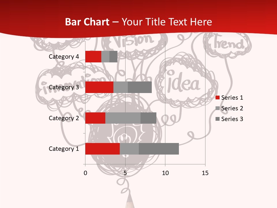 A Pencil With A Bunch Of Speech Bubbles On It PowerPoint Template