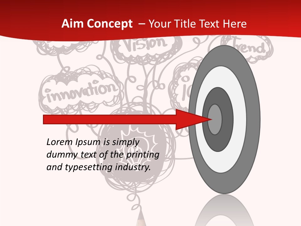 A Pencil With A Bunch Of Speech Bubbles On It PowerPoint Template