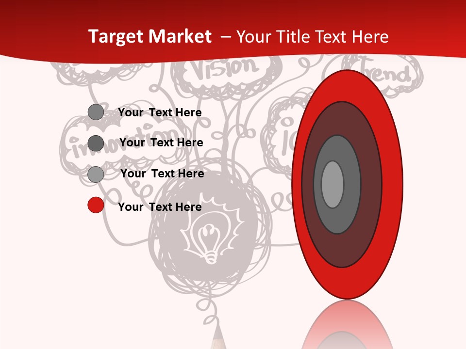 A Pencil With A Bunch Of Speech Bubbles On It PowerPoint Template