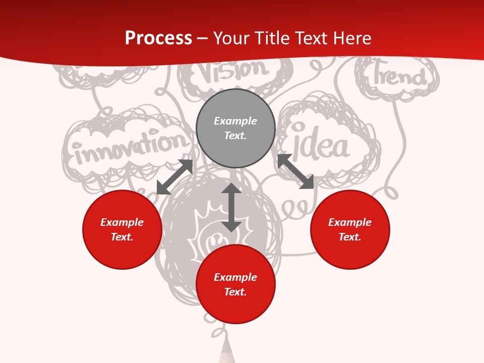A Pencil With A Bunch Of Speech Bubbles On It PowerPoint Template