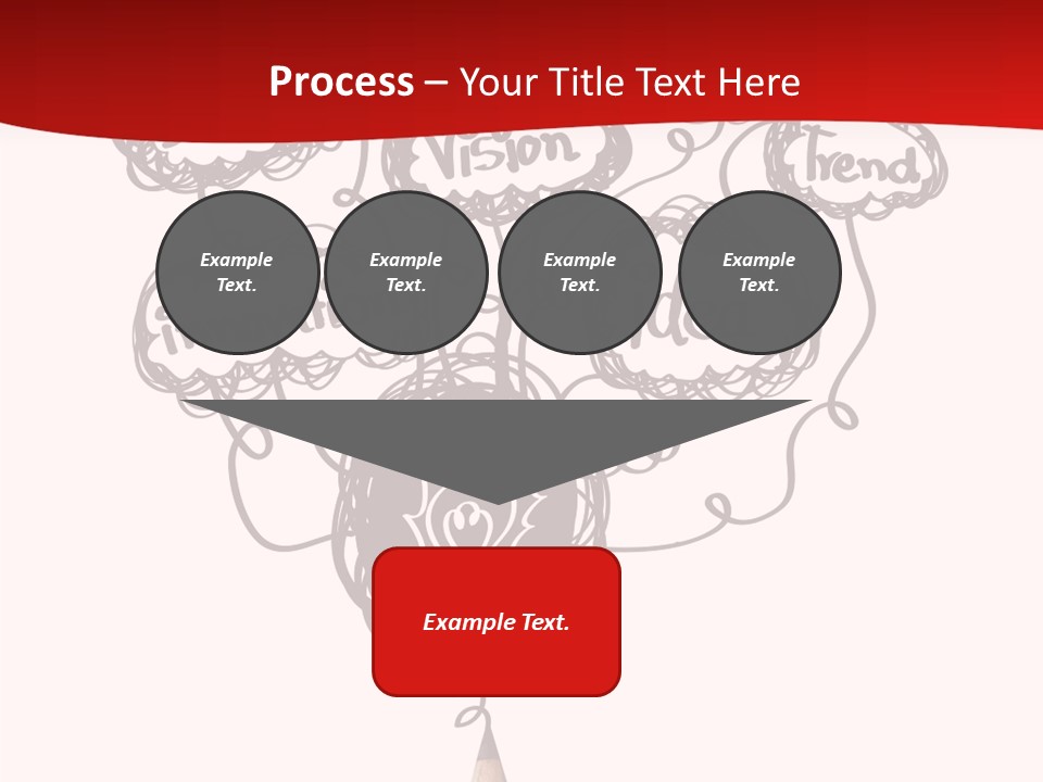 A Pencil With A Bunch Of Speech Bubbles On It PowerPoint Template