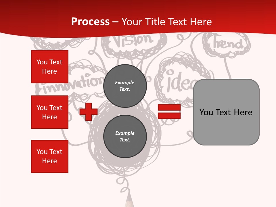 A Pencil With A Bunch Of Speech Bubbles On It PowerPoint Template