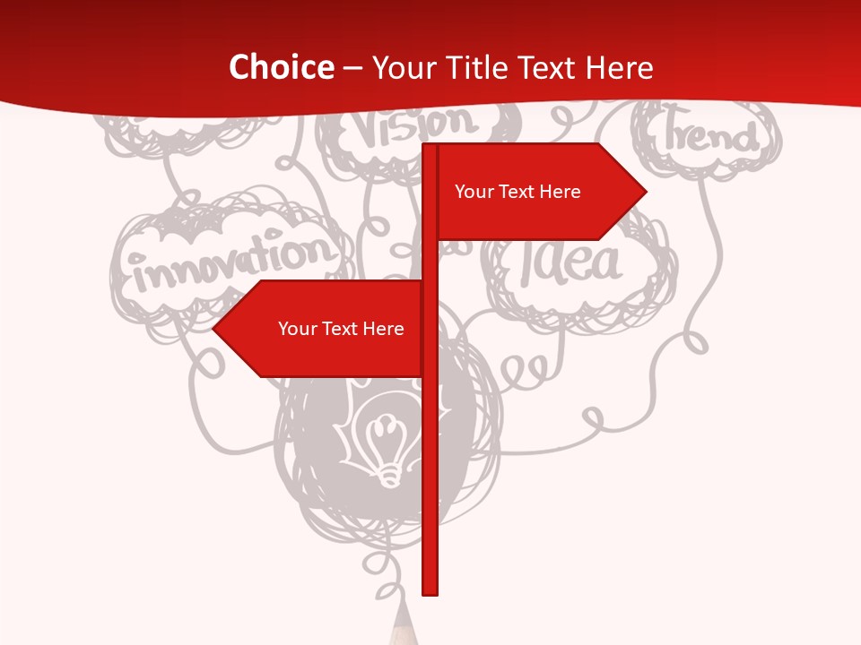 A Pencil With A Bunch Of Speech Bubbles On It PowerPoint Template