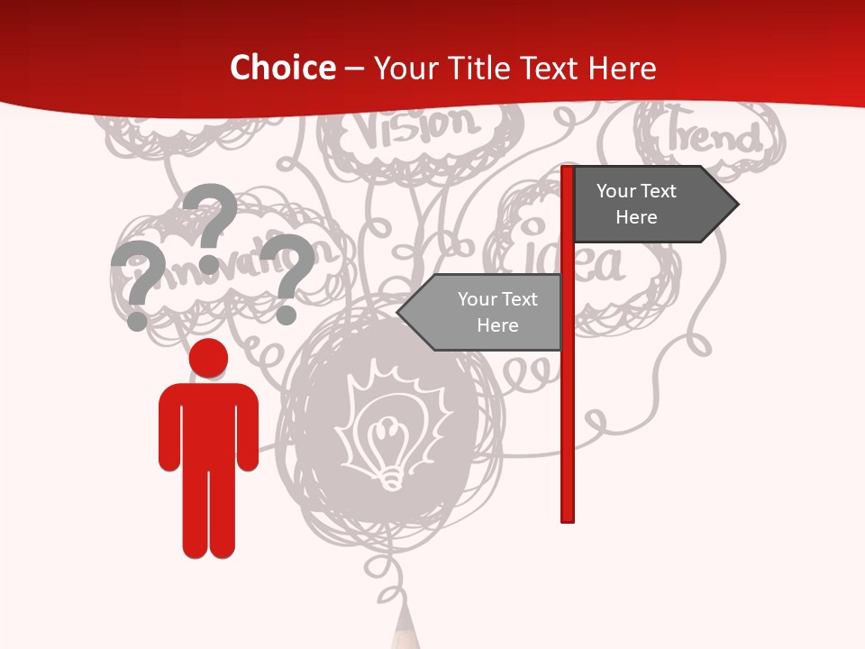 A Pencil With A Bunch Of Speech Bubbles On It PowerPoint Template