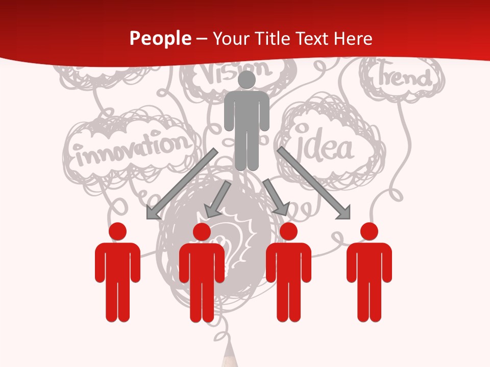 A Pencil With A Bunch Of Speech Bubbles On It PowerPoint Template