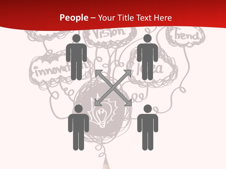 A Pencil With A Bunch Of Speech Bubbles On It PowerPoint Template