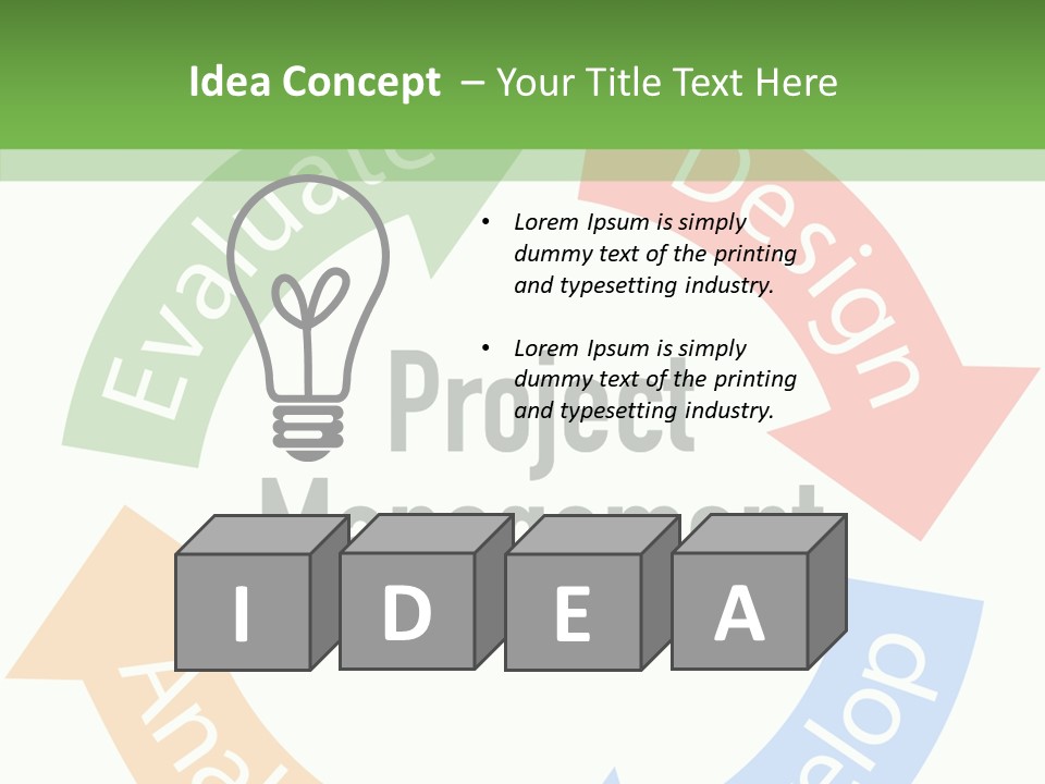 Isolated Design Concept PowerPoint Template