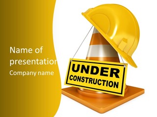 Warning Site Plank PowerPoint Template