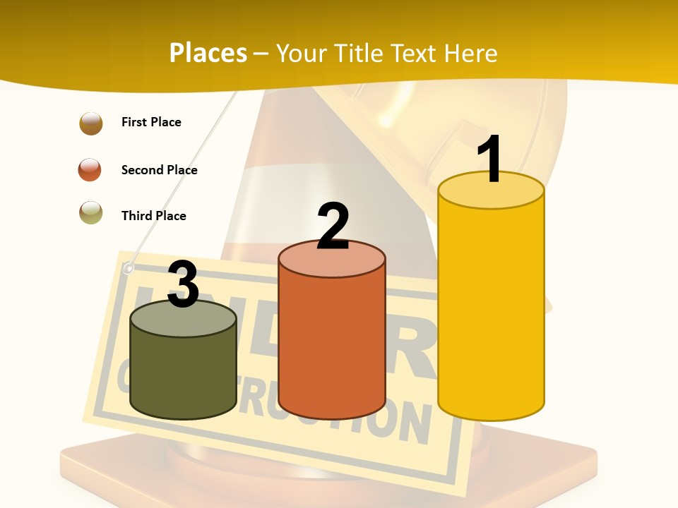Warning Site Plank PowerPoint Template