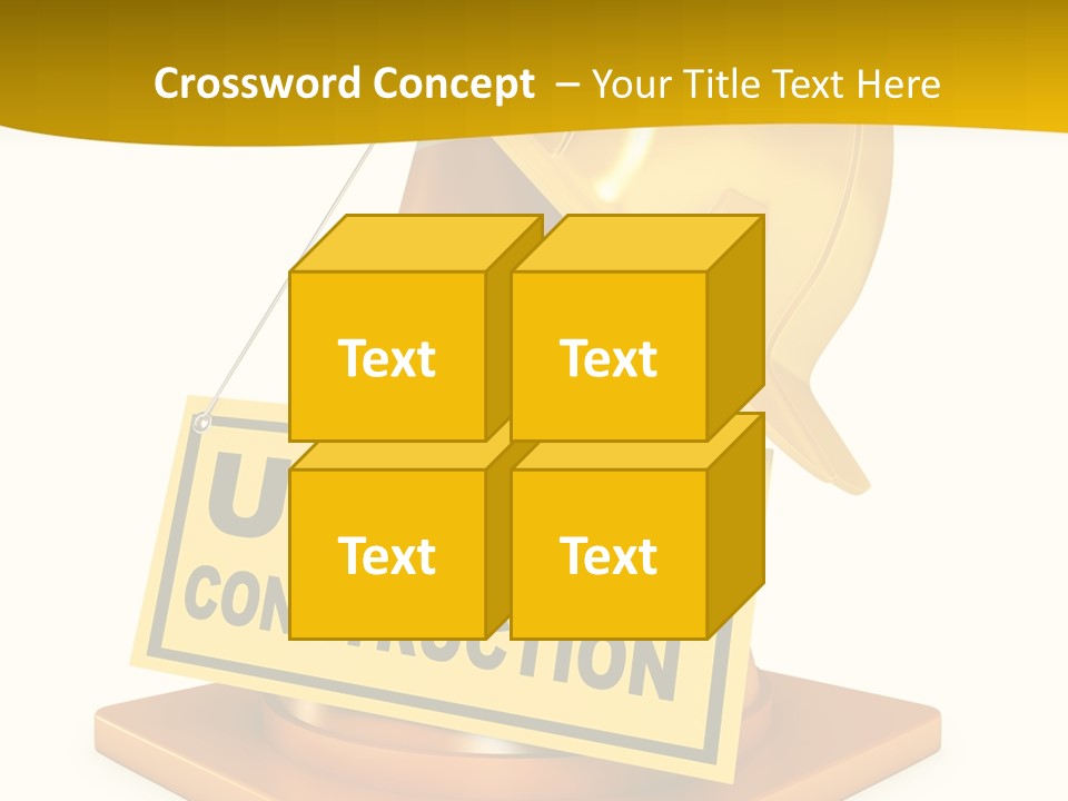 Warning Site Plank PowerPoint Template