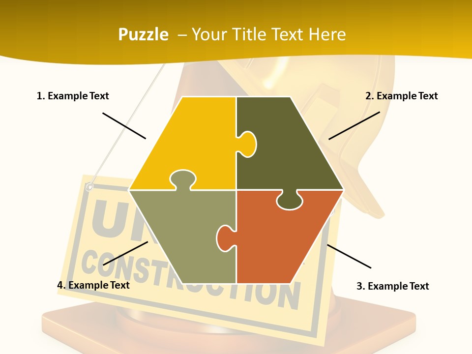 Warning Site Plank PowerPoint Template