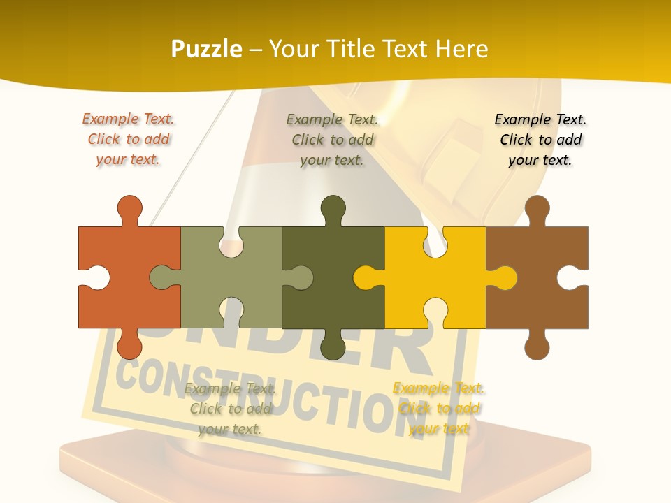 Warning Site Plank PowerPoint Template