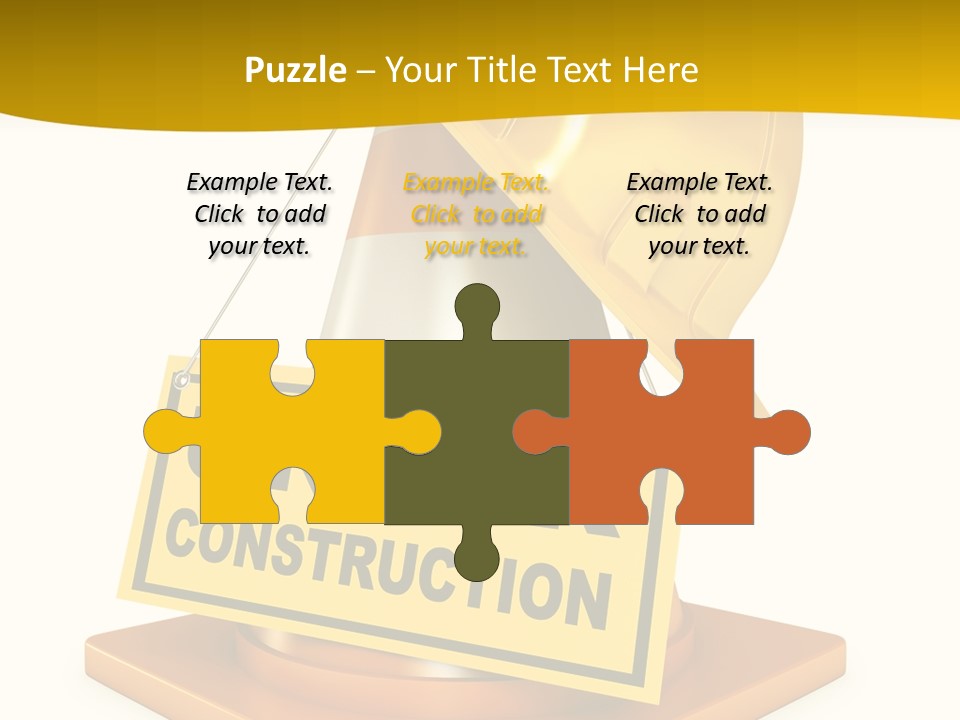 Warning Site Plank PowerPoint Template