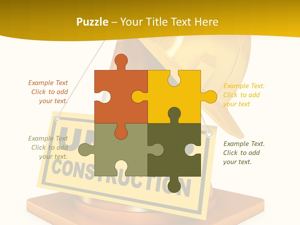 Warning Site Plank PowerPoint Template