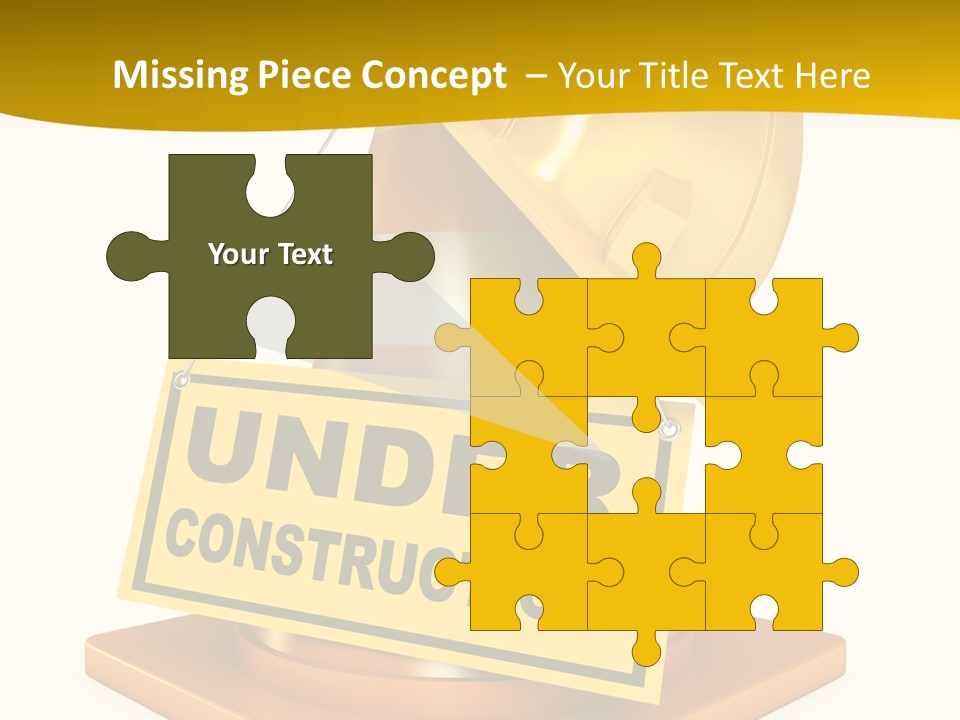 Warning Site Plank PowerPoint Template