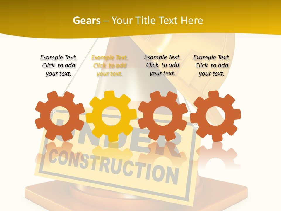 Warning Site Plank PowerPoint Template