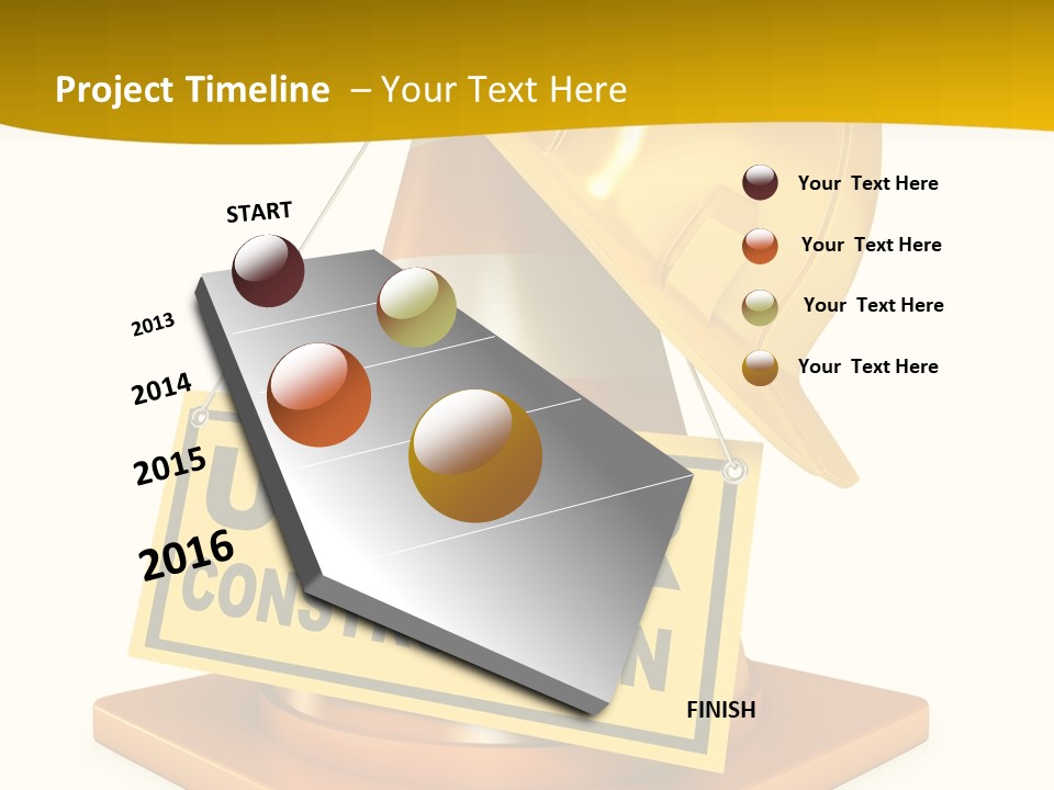 Warning Site Plank PowerPoint Template