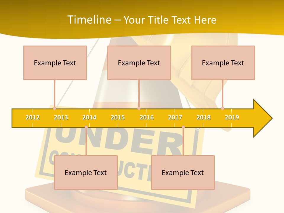 Warning Site Plank PowerPoint Template