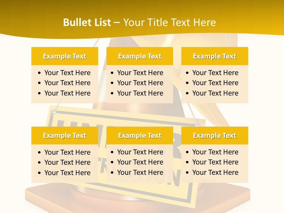 Warning Site Plank PowerPoint Template