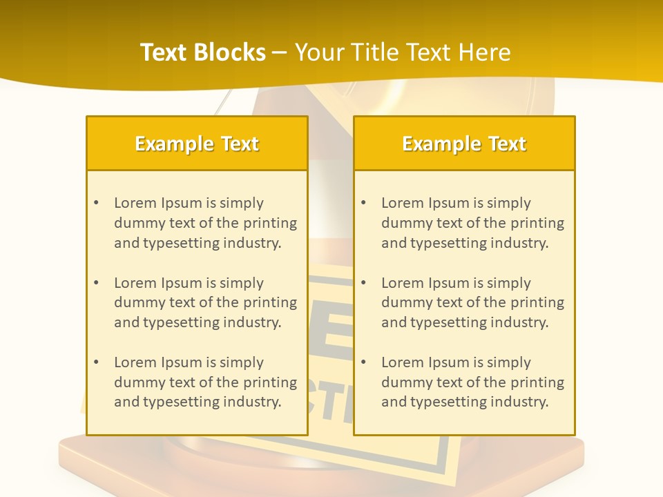 Warning Site Plank PowerPoint Template