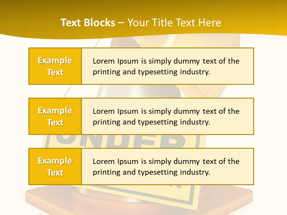 Warning Site Plank PowerPoint Template