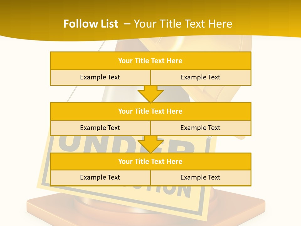 Warning Site Plank PowerPoint Template