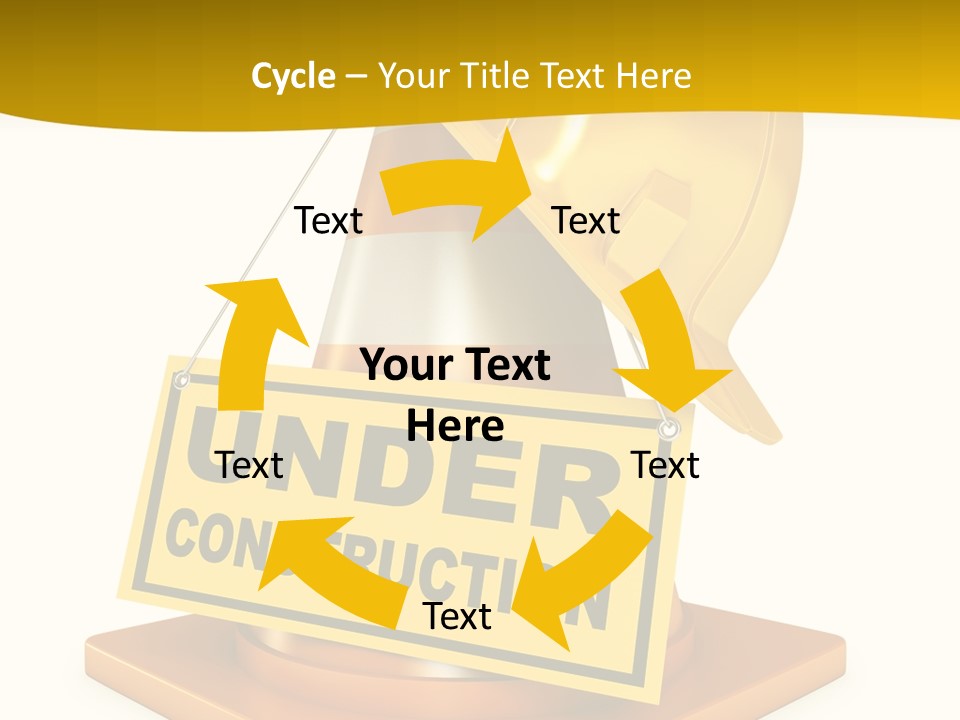 Warning Site Plank PowerPoint Template