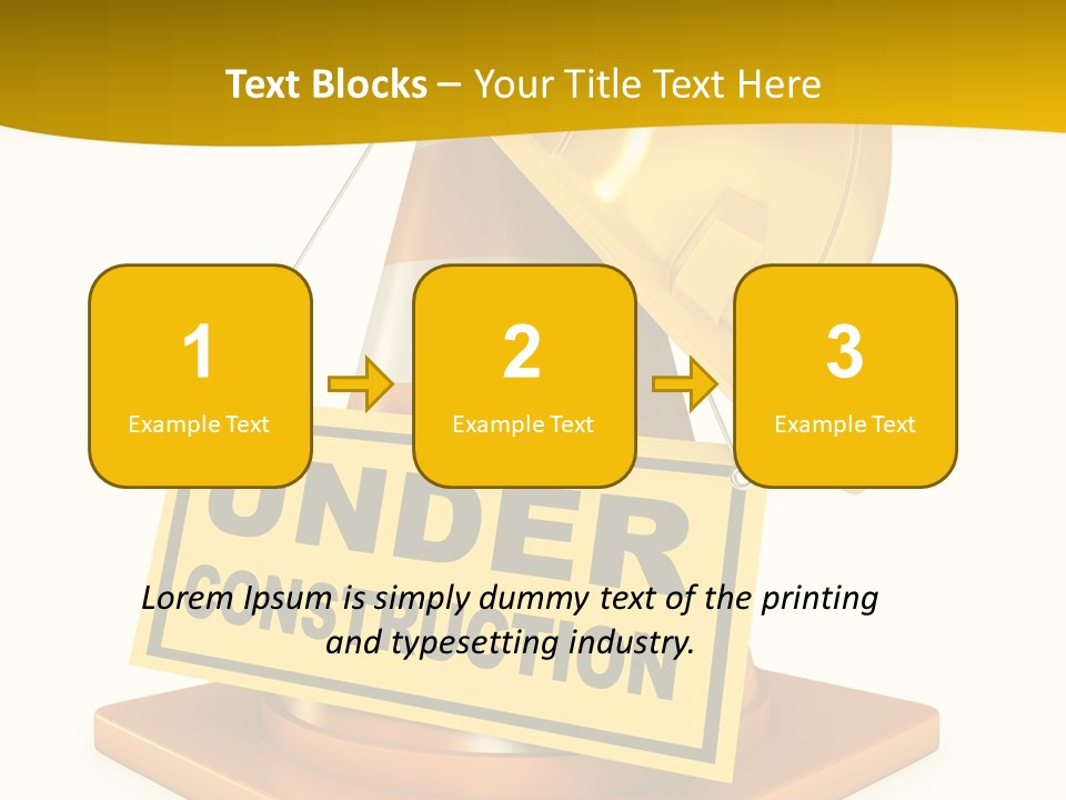Warning Site Plank PowerPoint Template
