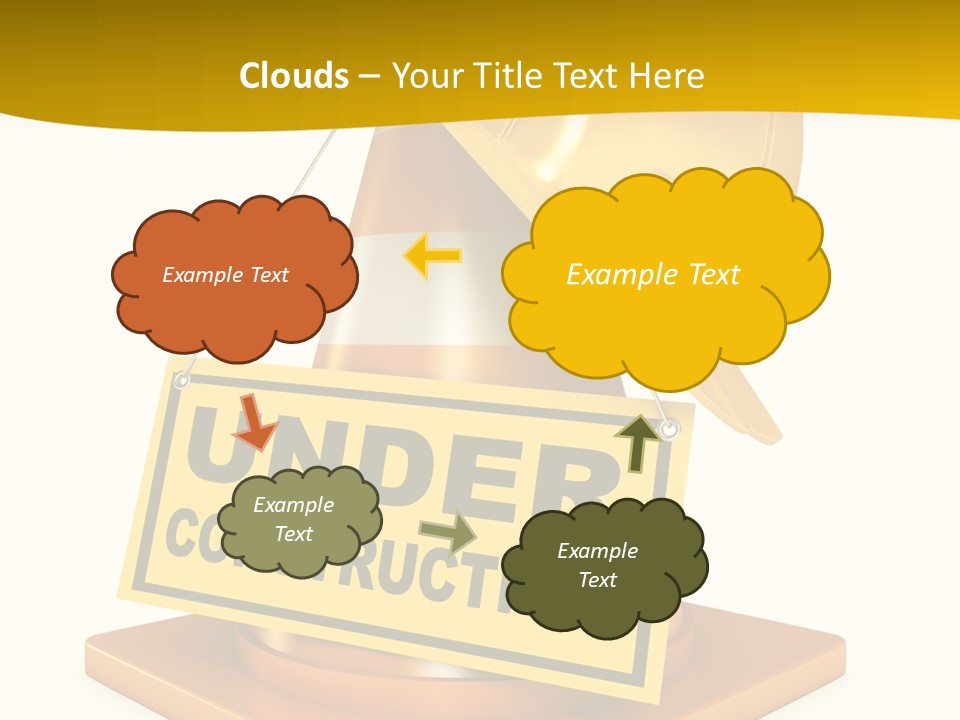 Warning Site Plank PowerPoint Template