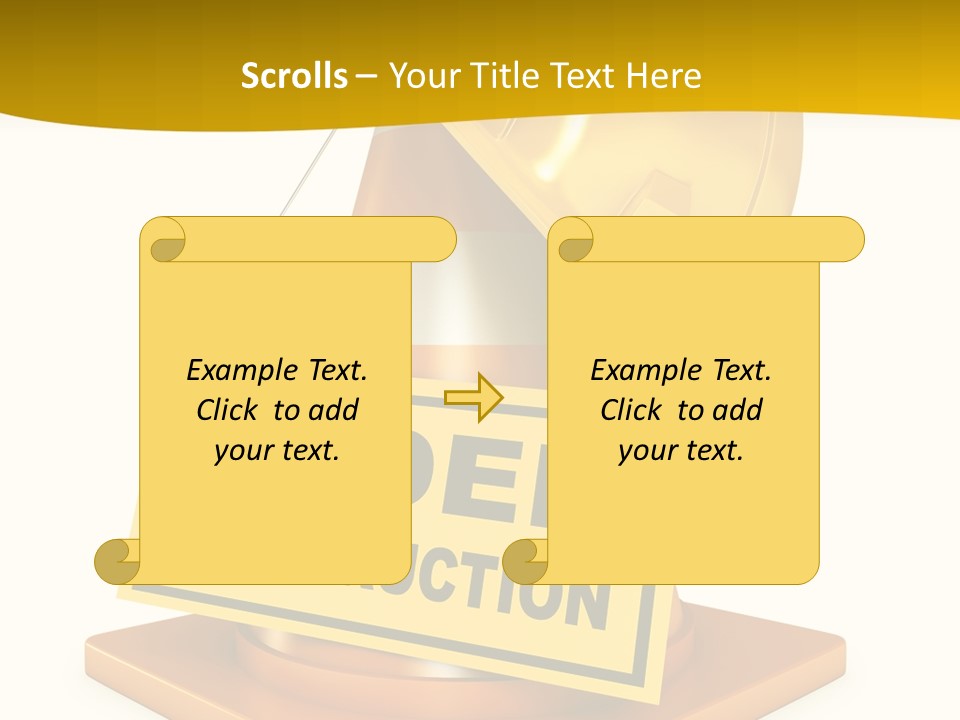 Warning Site Plank PowerPoint Template