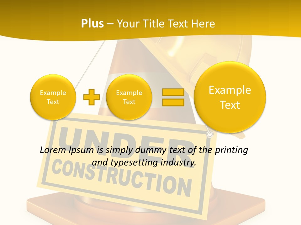 Warning Site Plank PowerPoint Template