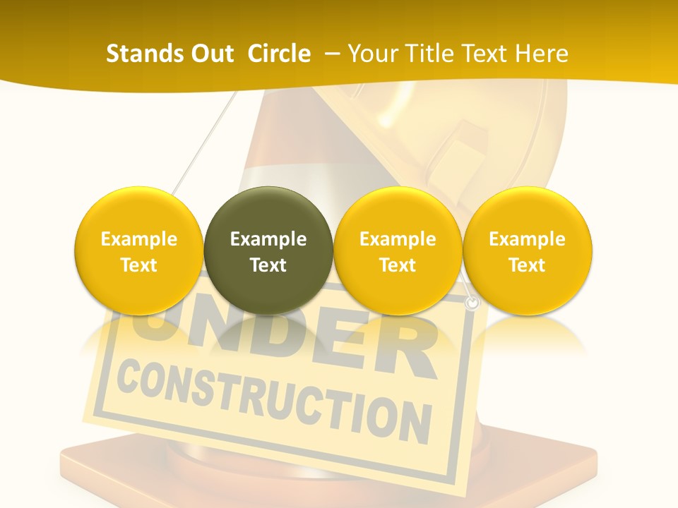 Warning Site Plank PowerPoint Template
